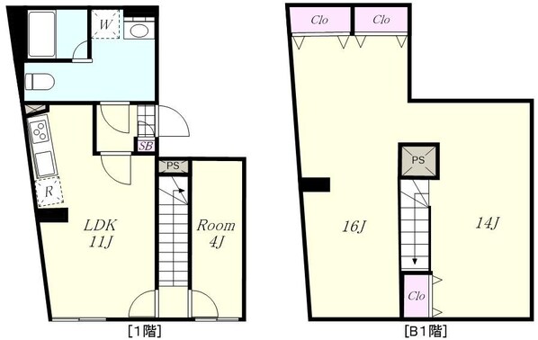 Maison est 高円寺の物件間取画像